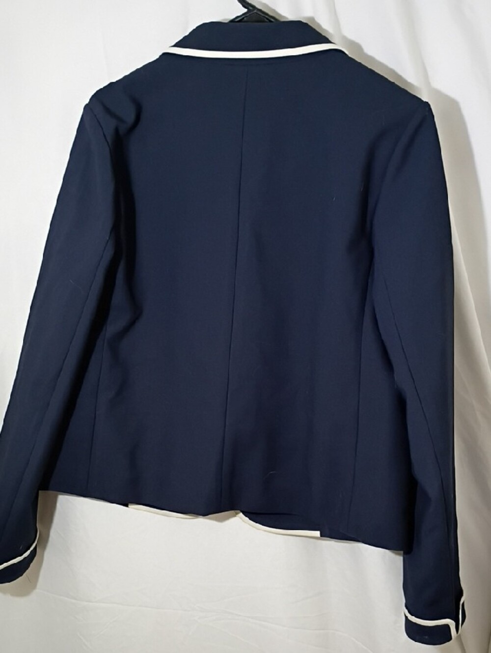 Tory Burch Navy Blazer with White Piping - Picture 3 of 3